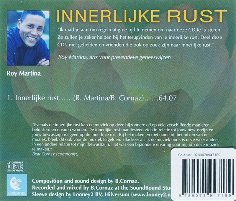 Achterkant van Innerlijke Rust