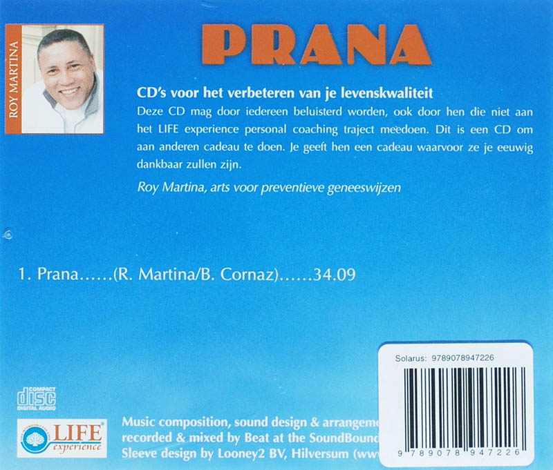 Achterkant van Prana