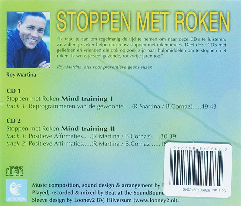 Achterkant van Stoppen met roken