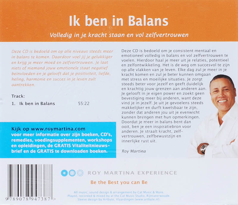 Achterkant van Ik ben in balans