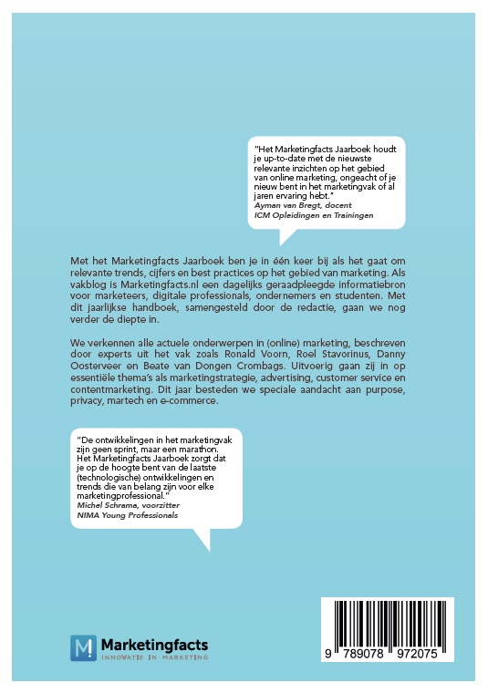 Achterkant van Marketingfacts Jaarboek 2019-2020