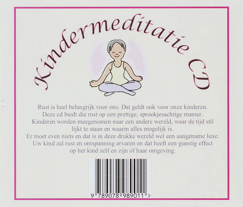 Achterkant van Kindermeditatie CD