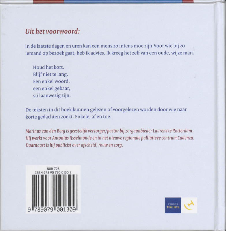 Achterkant van Een andere dag tegemoet