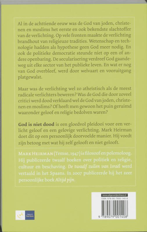 Achterkant van God is niet dood