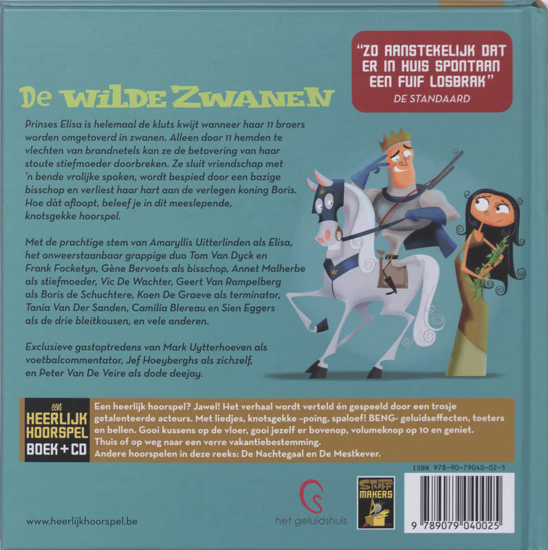 Achterkant van De Wilde zwanen
