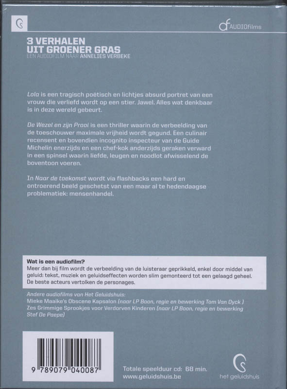 Achterkant van Verhalen uit groener gras