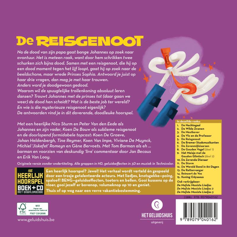 Achterkant van De reisgenoot