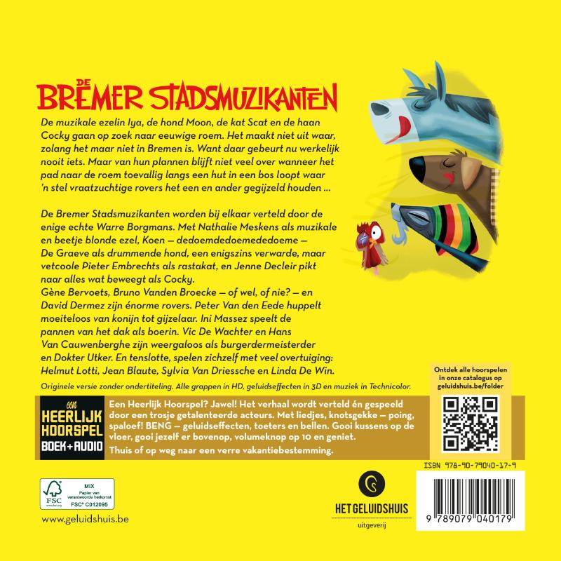 Achterkant van De Bremer stadsmuzikanten