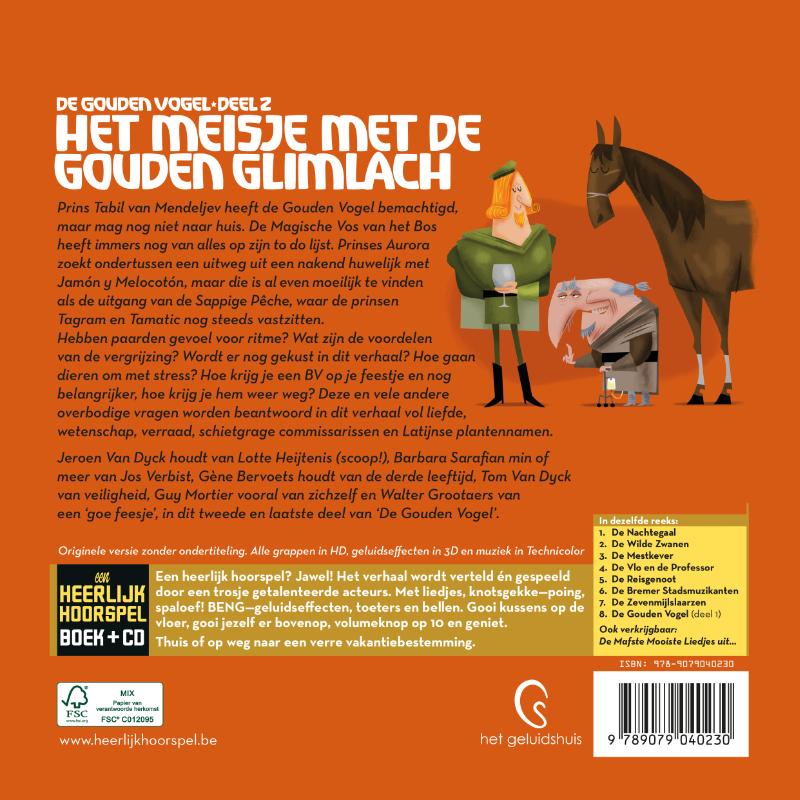 Achterkant van De gouden vogel deel 2