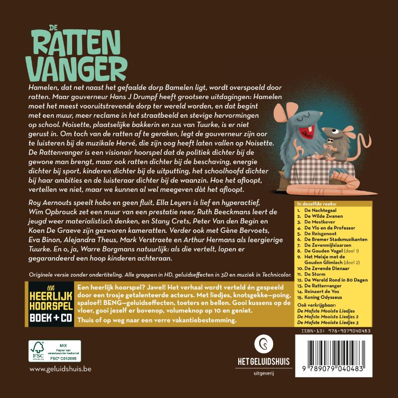 Achterkant van De rattenvanger