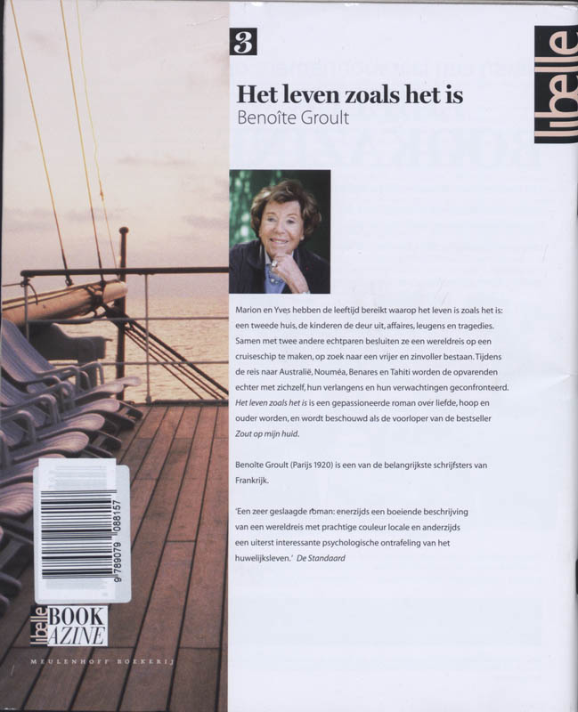 Achterkant van Het leven zoals het is