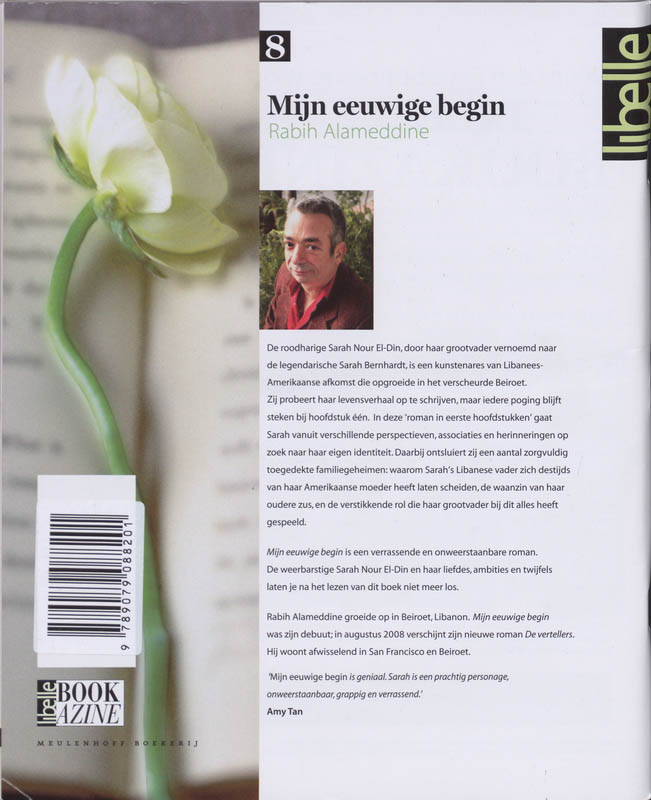 Achterkant van Mijn eeuwige begin