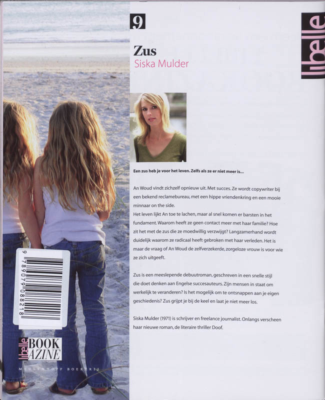 Achterkant van Zus