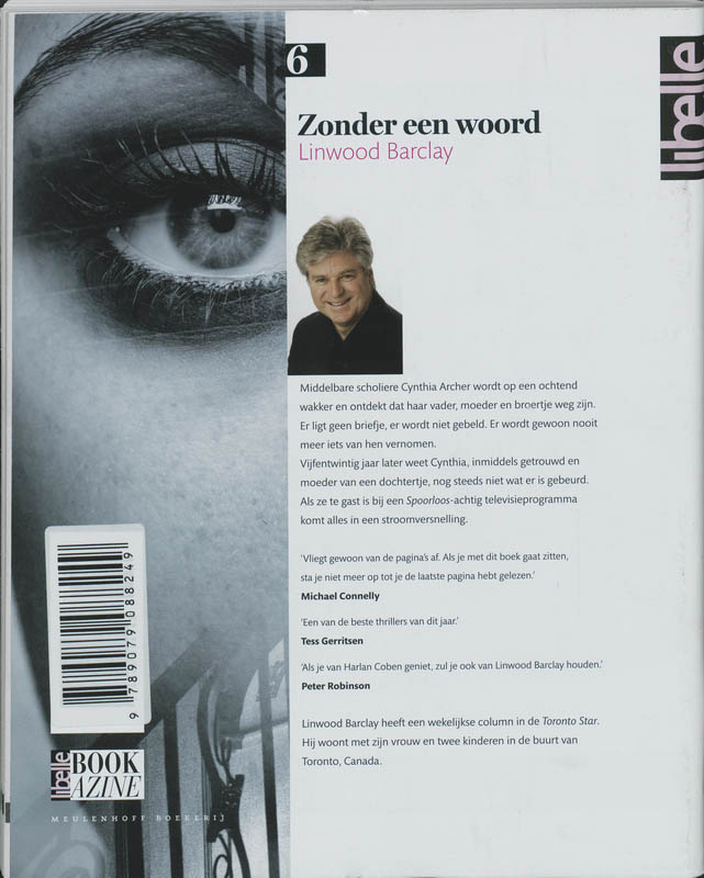 Achterkant van Zonder een woord