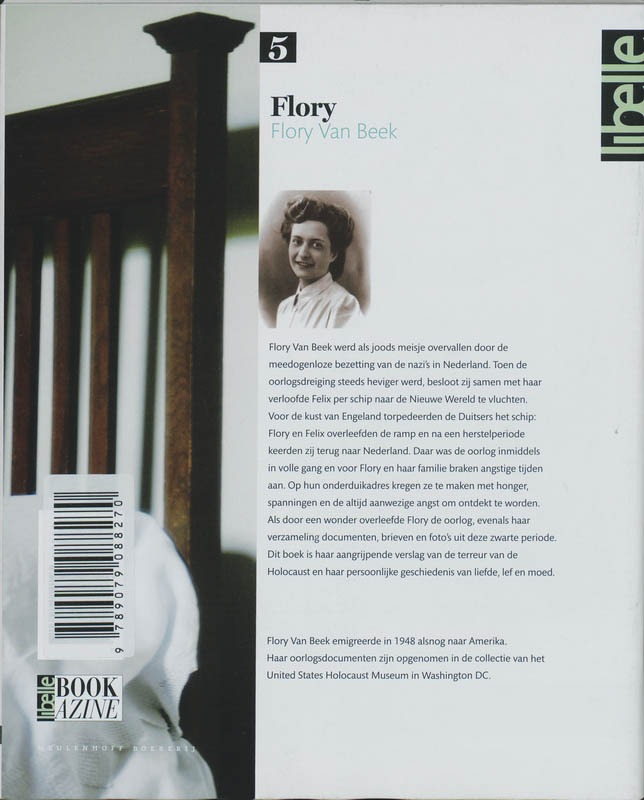 Achterkant van Flory