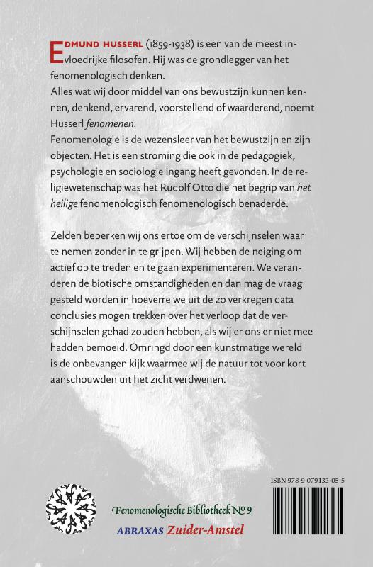 Achterkant van Edmund Husserl