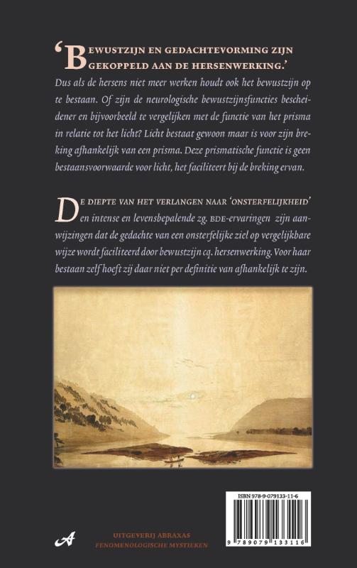 Achterkant van Het boekje over het bewustzijn na de dood