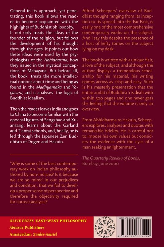 Achterkant van A survey of buddhist thought