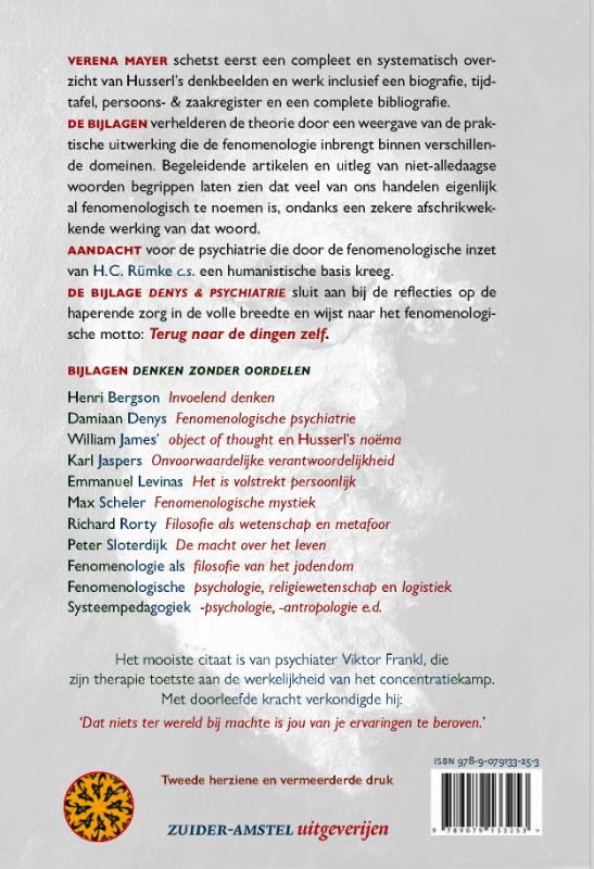 Achterkant van Edmund Husserl