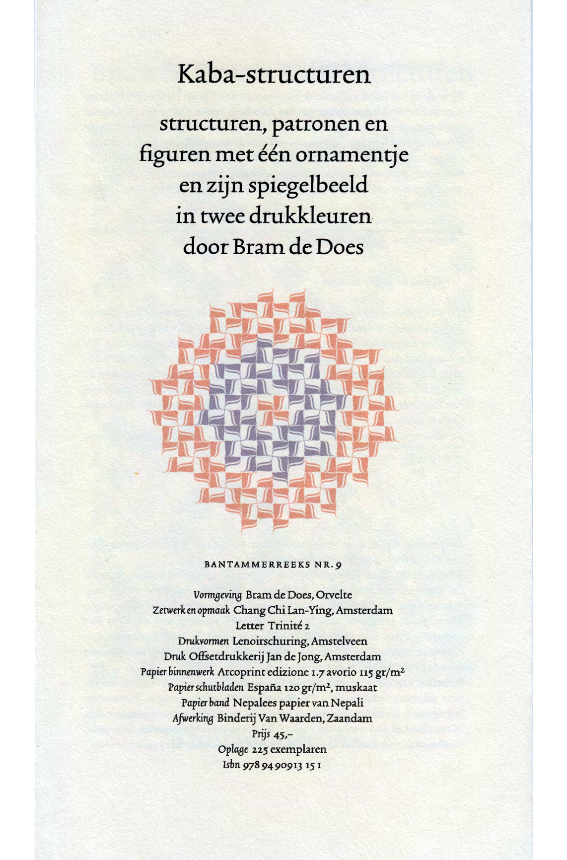 Achterkant van Typografie