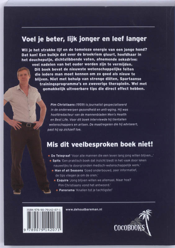 Achterkant van De houdbare man