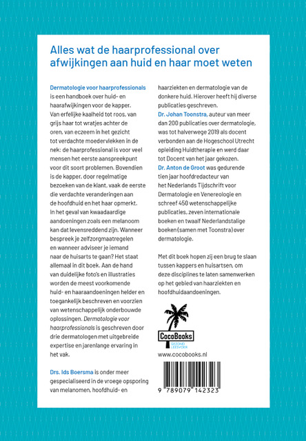 Achterkant van Dermatologie voor haarprofessionals
