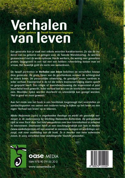 Achterkant van Verhalen van leven
