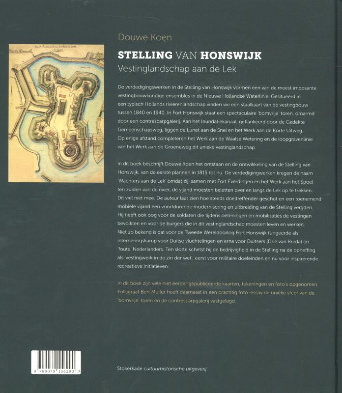 Achterkant van Stelling van Honswijk