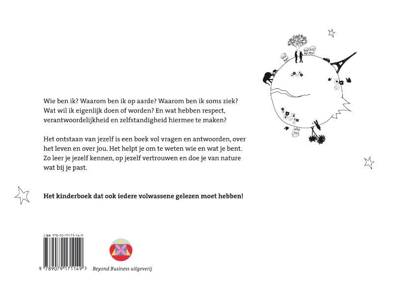 Achterkant van Het ontstaan van jezelf
