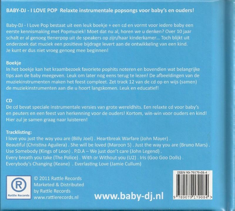 Achterkant van I love pop