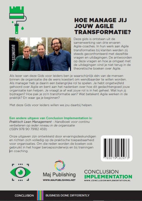 Achterkant van Hoe manage jij jouw Agile transformatie?