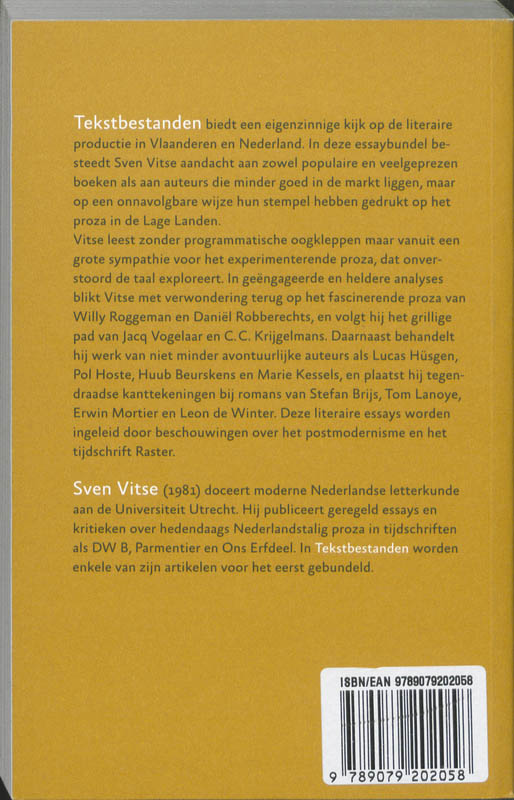 Achterkant van Tekstbestanden