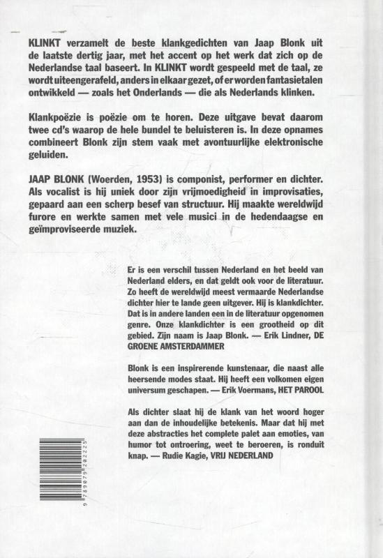 Achterkant van Klinkt