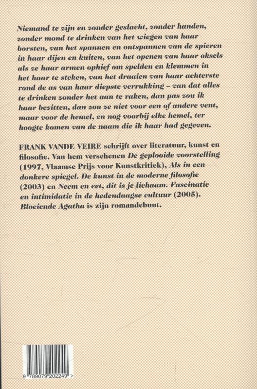 Achterkant van Bloeiende Agatha