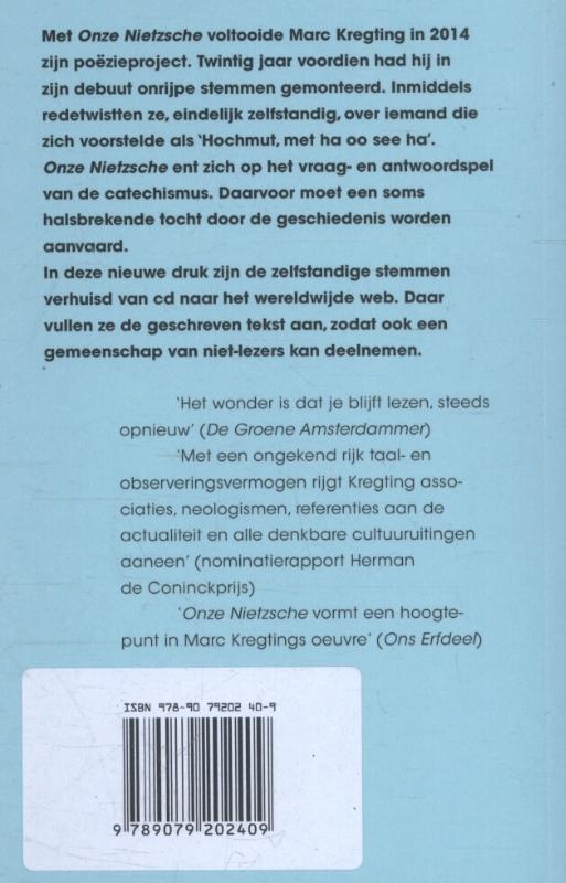 Achterkant van Onze Nietzsche