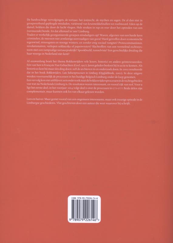 Achterkant van Bokkenrijders. De schande van Limburg I