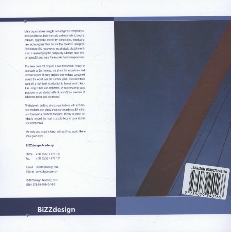 Achterkant van The practice of enterprise architecture