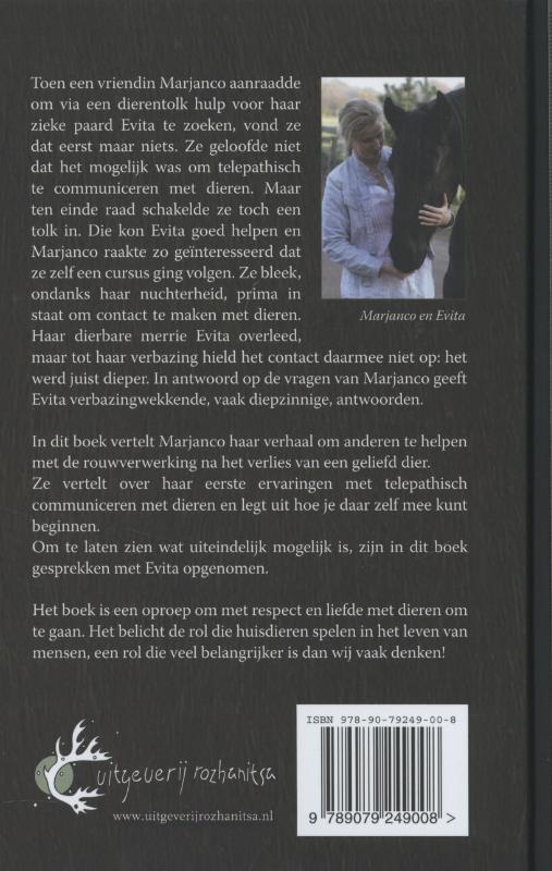 Achterkant van Telepatisch contact met paarden en andere dieren