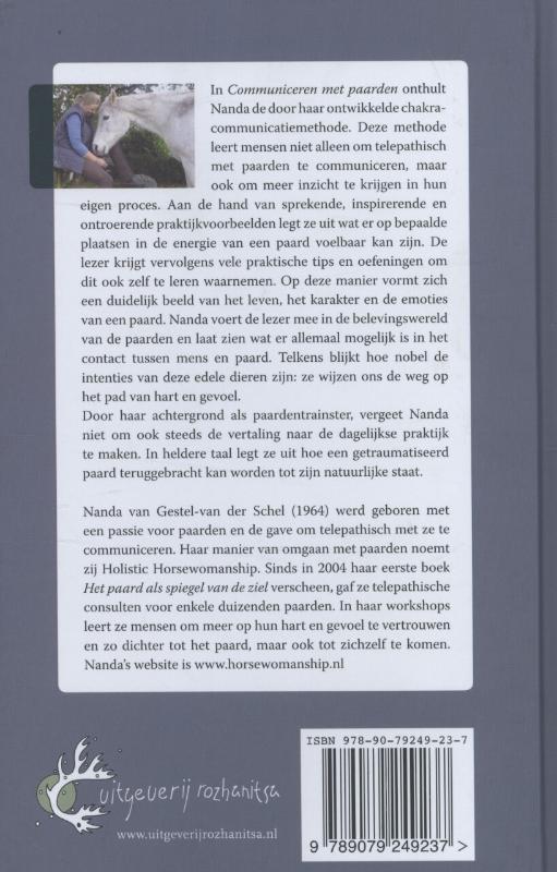 Achterkant van Communiceren met paarden