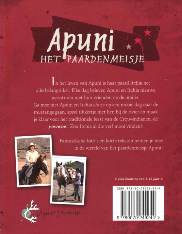 Achterkant van Apuni het paardenmeisje