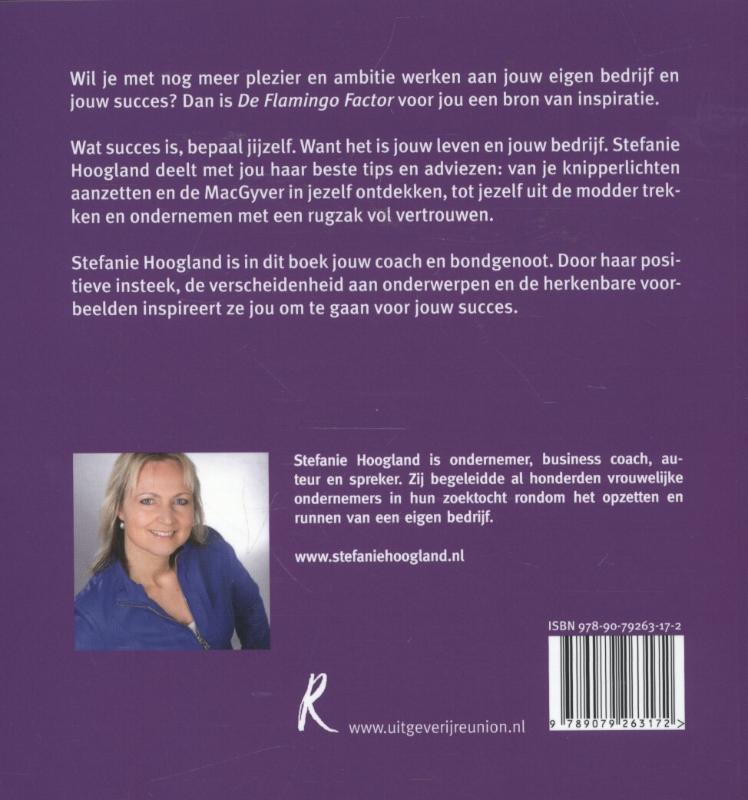 Achterkant van De flamingo factor
