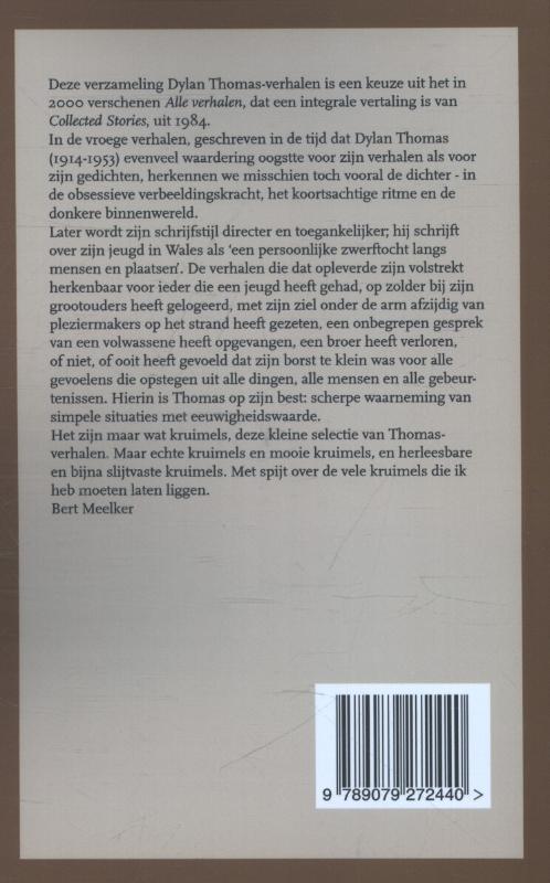 Achterkant van Dylan Thomas