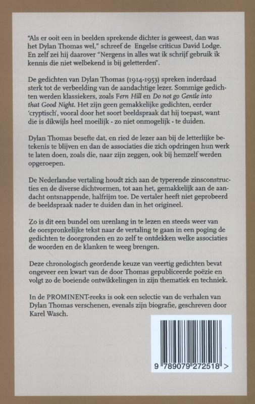 Achterkant van Gedichten