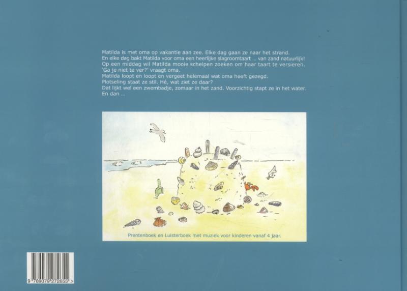 Achterkant van Matilda en kleine vis