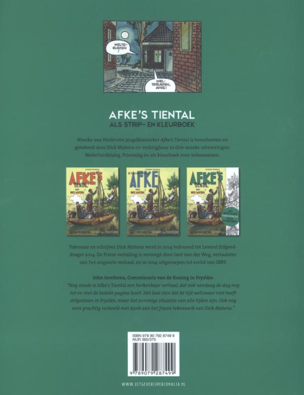Achterkant van Afke's Tiental