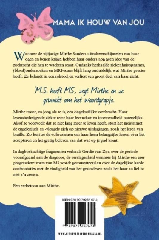 Achterkant van Mama ik houw van jou