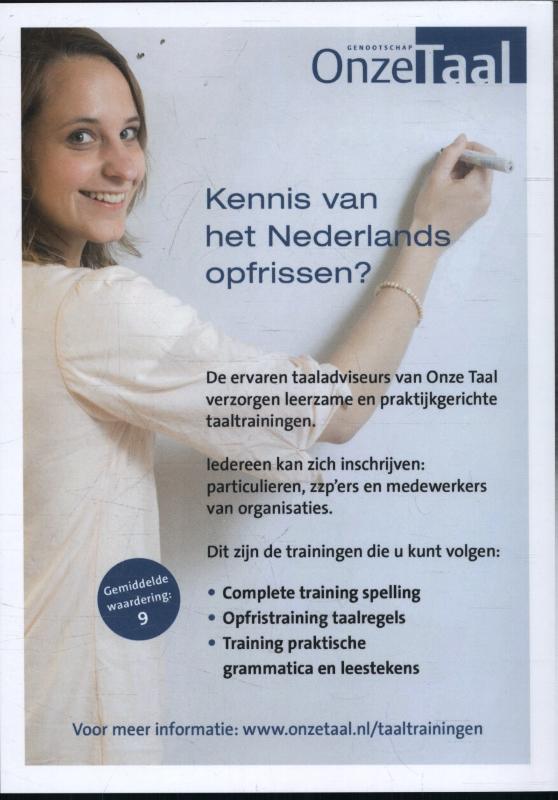 Achterkant van Beter spellen