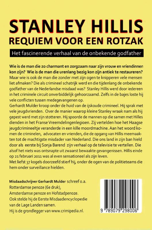 Achterkant van Stanley Hillis