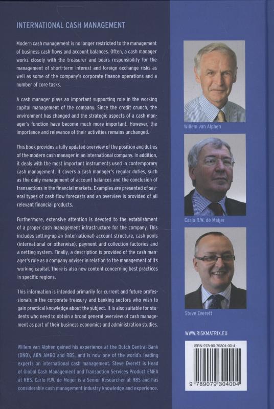 Achterkant van International cash management