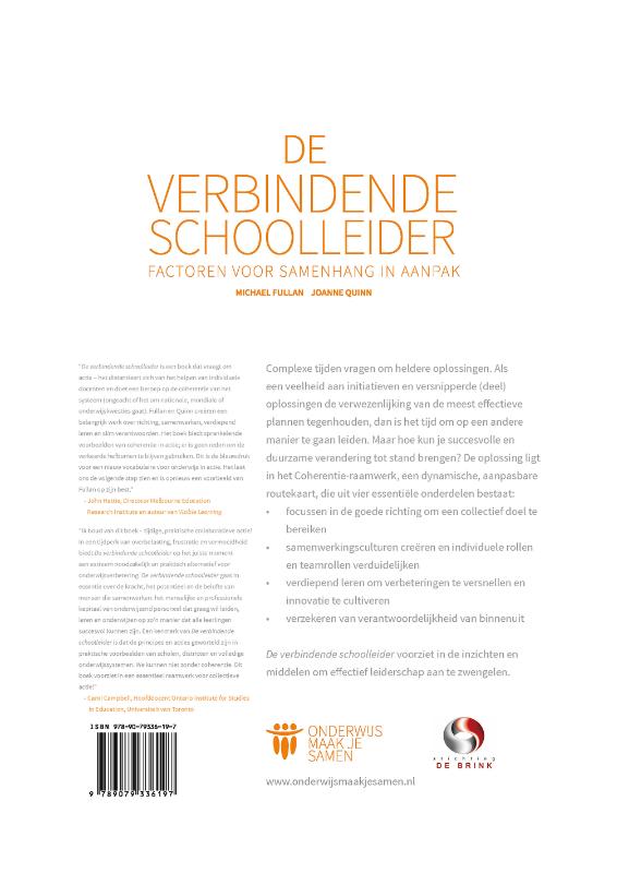 Achterkant van De verbindende schoolleider